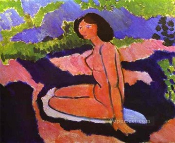  fauvism Oil Painting - A Sitting Nude Fauvism